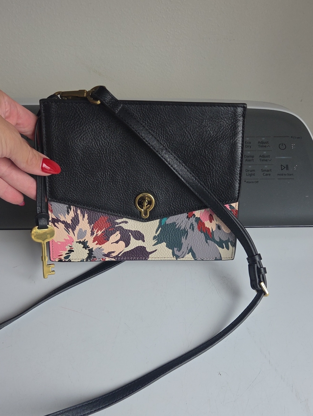Fossil Stevie Small Floral Crossbody Bag